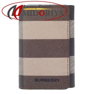 バーバリー(BURBERRY)のBURBERRY バーバリー ジャイアントチェック 6連 8052799 キーケース PVCxレザー  ブラウン ブラック/083957【中古】(キーケース/名刺入れ)