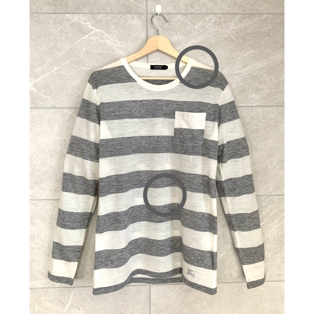 BURBERRY BLACK LABEL(バーバリーブラックレーベル)のBURBERRY BLACK LABEL バーバリーブラックレーベル カットソー メンズのトップス(Tシャツ/カットソー(七分/長袖))の商品写真