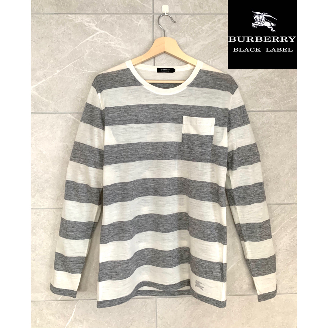 BURBERRY BLACK LABEL(バーバリーブラックレーベル)のBURBERRY BLACK LABEL バーバリーブラックレーベル カットソー メンズのトップス(Tシャツ/カットソー(七分/長袖))の商品写真