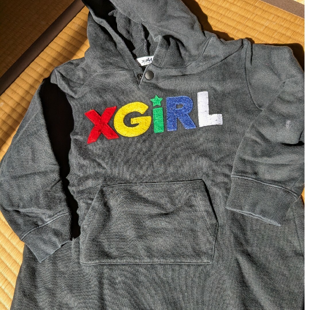 X-girl(エックスガール)のエックスガールトレーナー120 キッズ/ベビー/マタニティのキッズ服女の子用(90cm~)(Tシャツ/カットソー)の商品写真