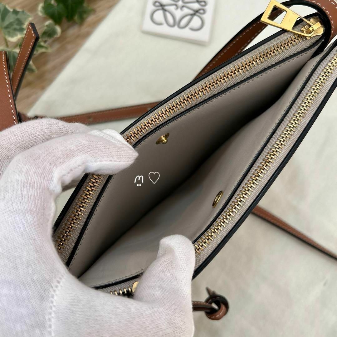 LOEWE ロエベ ゲートダブルジップポーチ ショルダーバッグ斜めがけポシェット