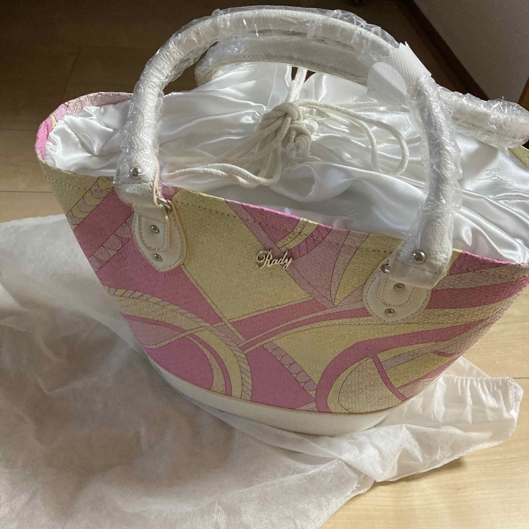 高額売筋】 新品 タグ付き Rady カゴバッグ lovely かごバッグ 高額売筋】 新品 タグ付き Rady カゴバッグ lovely かごバッグ