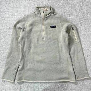 パタゴニア(patagonia)のpatagonia ベターセーター レディース ハーフジップ ベージュ 登山(ブルゾン)