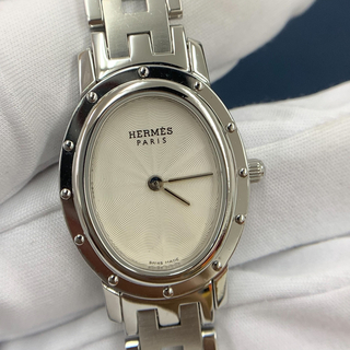 エルメス(Hermes)のエルメス 時計 レディース クリッパー CO1.210 クォーツ オーバル SS(腕時計)