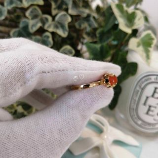 ティファニー シュガースタックリング オレンジカルセドニー カーネリアン Ꮶ18 ティファニー シュガースタックリング オレンジカルセドニー カーネリアン Ꮶ18