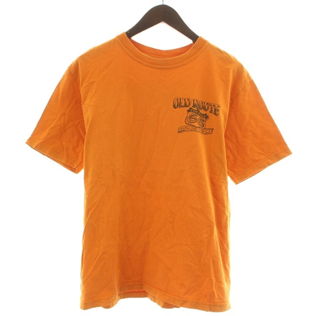 CHESWICK 東洋 Tシャツ カットソー 半袖 プリント S オレンジ メンズのトップス(Tシャツ/カットソー(半袖/袖なし))の商品写真