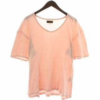 JELADO Tシャツ カットソー 半袖 Vネック 無地 40 L ピンク(Tシャツ/カットソー(半袖/袖なし))