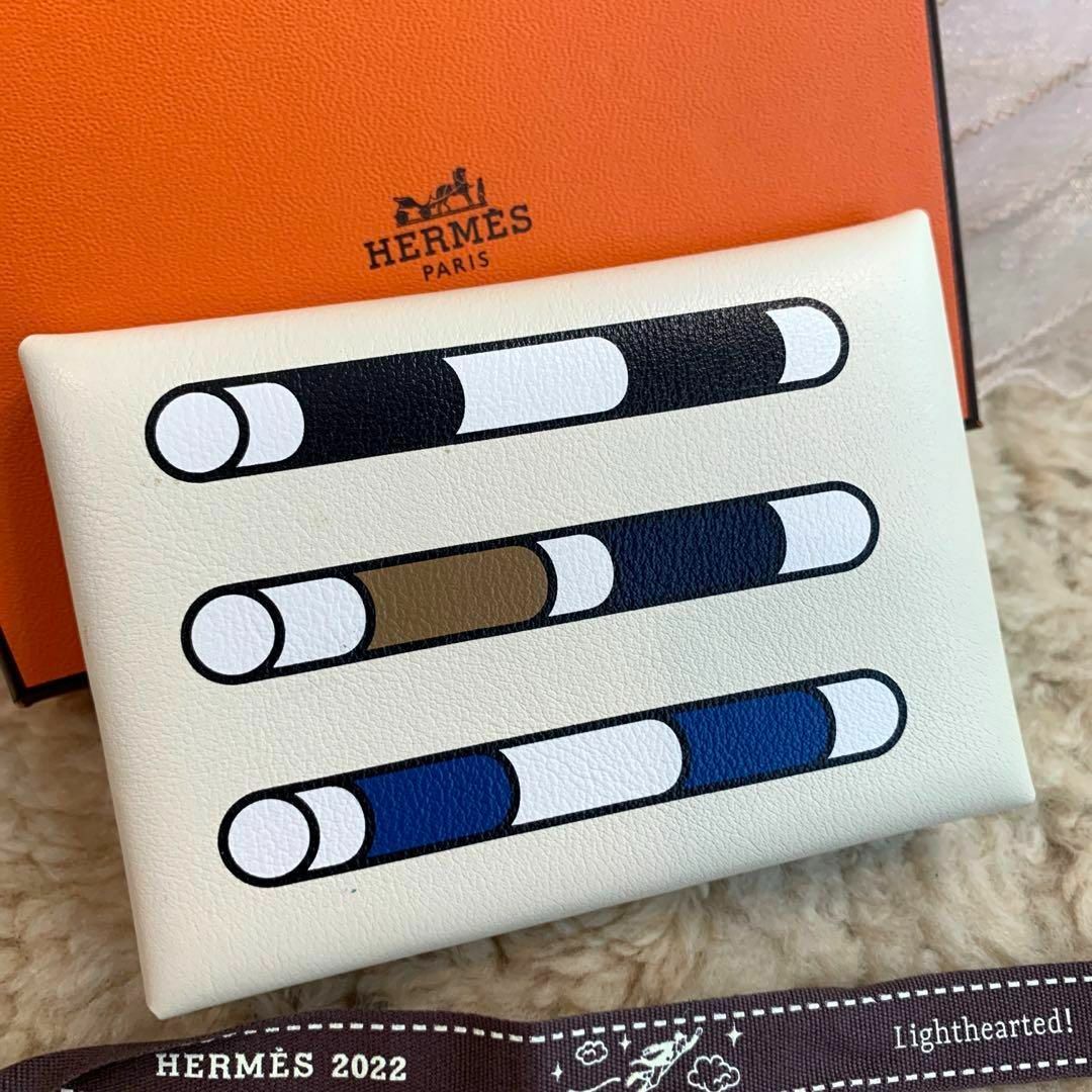 ☆レア・新品☆HERMES ガルヴィ・デュオ カードケース コインケース U刻印