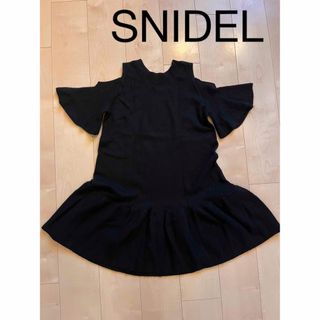 スナイデル(SNIDEL)のSNIDEL スナイデル　モヘア　ニットワンピース　肩開き(ミニワンピース)