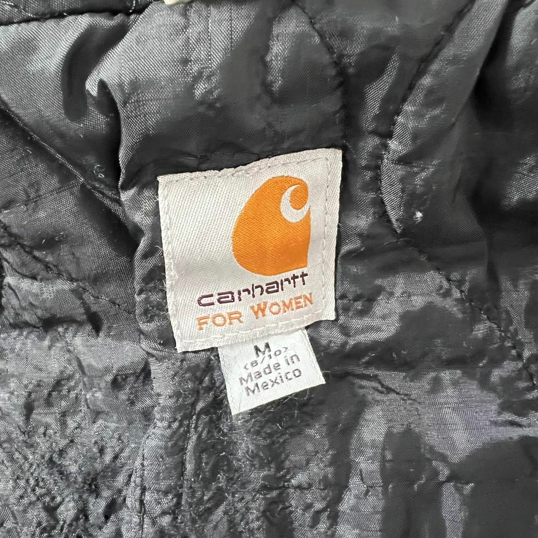 carhartt(カーハート)のcarhartt ウール チェック柄 パーカー コート レディース 古着 レディースのジャケット/アウター(ブルゾン)の商品写真