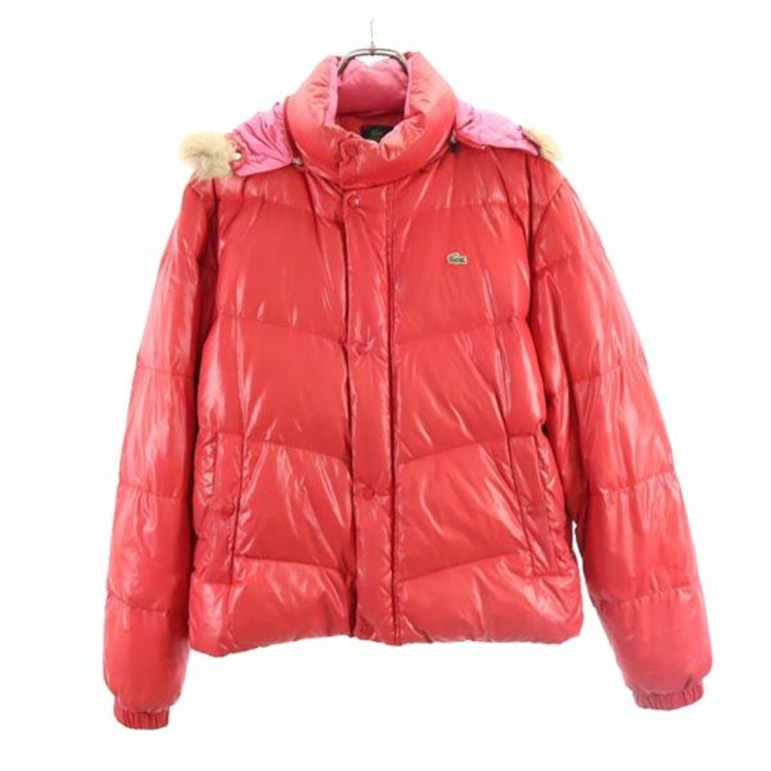 LACOSTE - ラコステ ダウンジャケット 50/4 レッド系 LACOSTE ロゴ