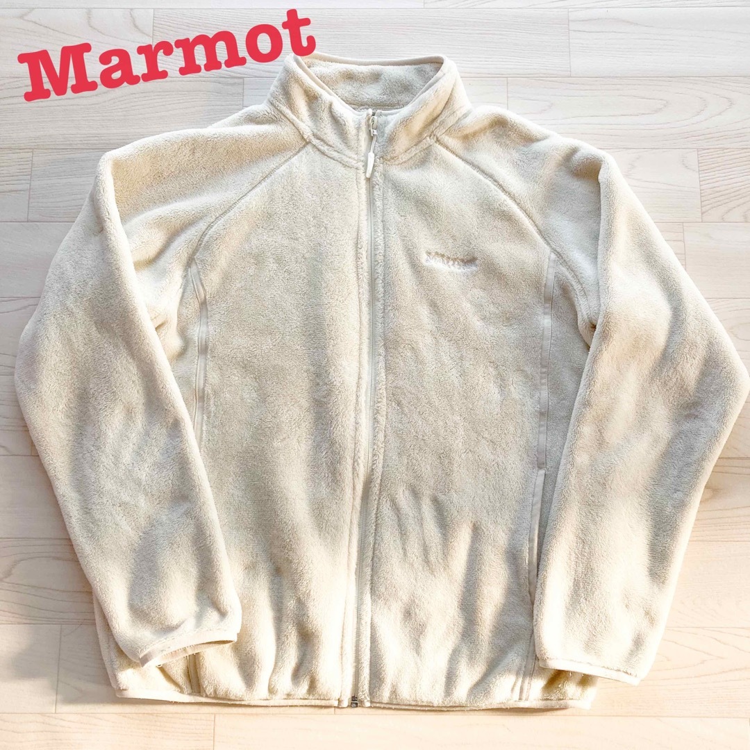 MARMOT(マーモット)の美品　マーモット　ウィメンズ ムーンフリースジャケット L ベージュ レディースのジャケット/アウター(その他)の商品写真