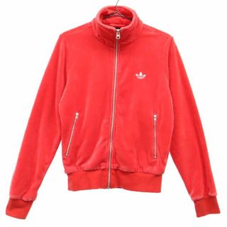 アディダス(adidas)のアディダス トレフォイルロゴ トラックジャケット S レッド adidas レディース 古着 【231030】(その他)