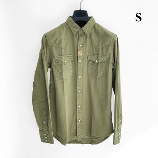 RRL ダブルアールエル ウエスタンシャツ S インディゴブルー シャンブレー