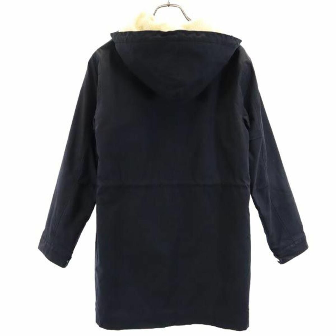 A.P.C(アーペーセー)のアーペーセー モッズコート XS 黒 A.P.C. 裏ボア レディース 古着 【231030】 レディースのジャケット/アウター(モッズコート)の商品写真