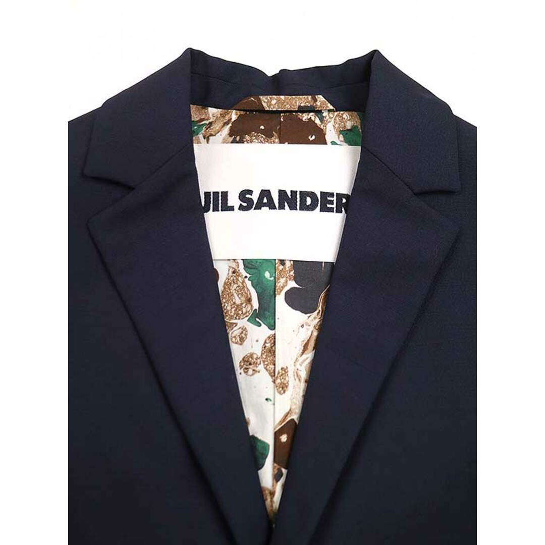 Jil Sander(ジルサンダー)のJIL SANDER ジルサンダー 20SS マーブルプリントウールブレザージャケット ネイビー 32 レディースのジャケット/アウター(テーラードジャケット)の商品写真