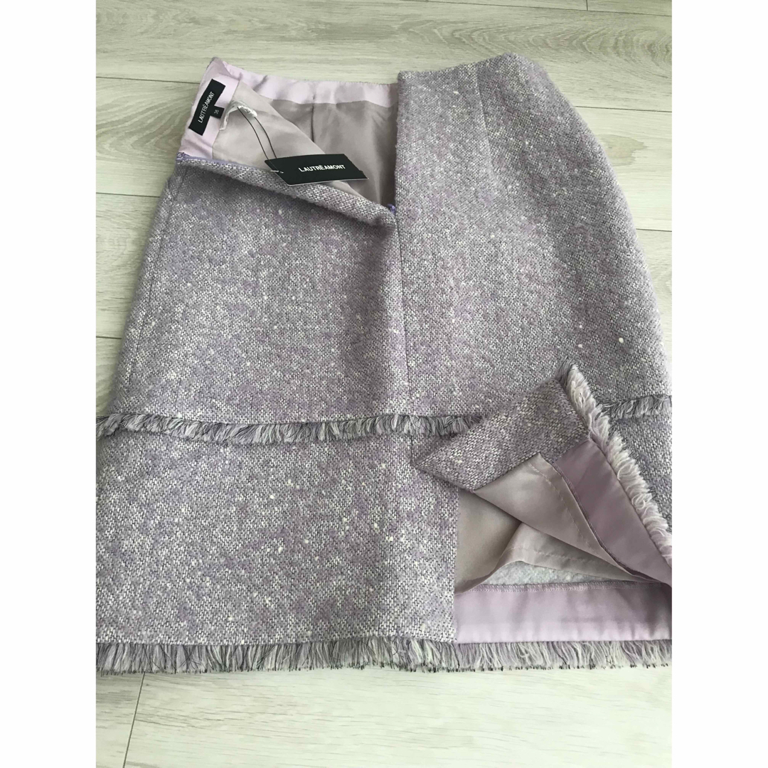 LAUTREAMONT(ロートレアモン)のLAUTREAMONT ループツイードスカート レディースのスカート(ひざ丈スカート)の商品写真
