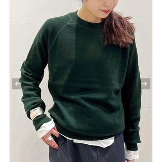 ドゥーズィエムクラス(DEUXIEME CLASSE)の<AP STUDIO>New sweat like Knit GREEN(ニット/セーター)