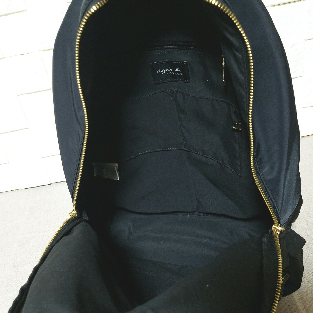 極美品】アニエスベー ボヤージュ バックパック リュック 軽量 A4-