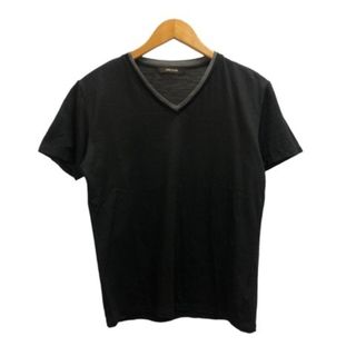 コムサメン(COMME CA MEN)のコムサメン COMME CA MEN Tシャツ 半袖 Vネック 無地 黒 グレー(Tシャツ/カットソー(半袖/袖なし))