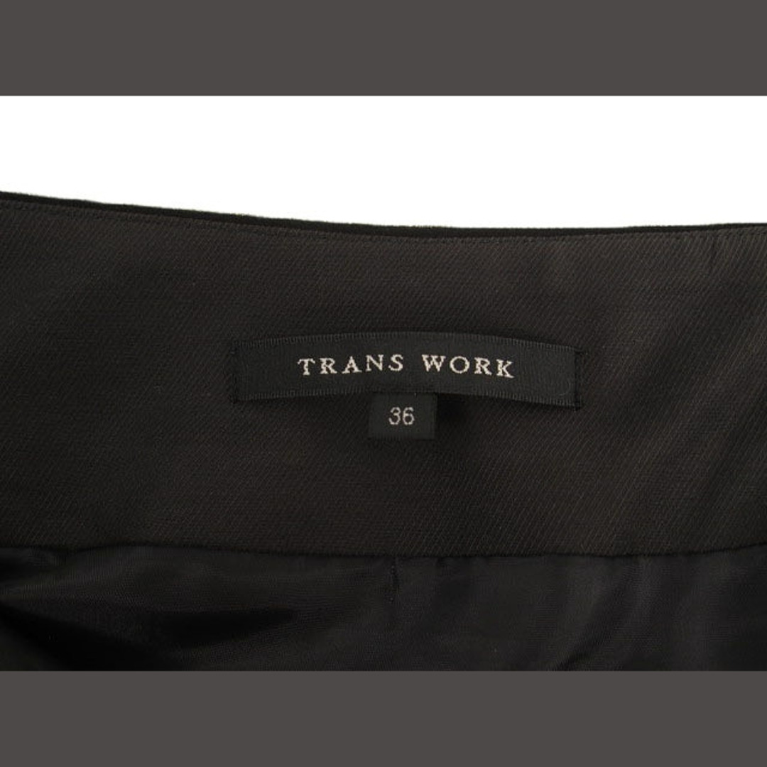 TRANS WORK(トランスワーク)のトランスワーク TRANS WORK スカート フレア ツイード ラメ ウール  レディースのスカート(ひざ丈スカート)の商品写真