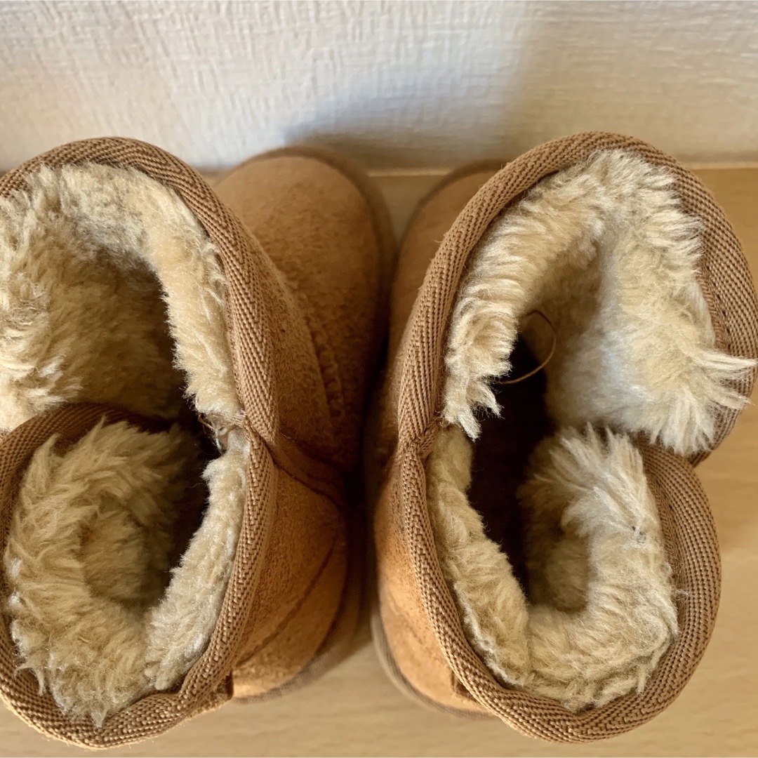 futafuta(フタフタ)のムートンブーツ　14cm キッズ/ベビー/マタニティのベビー靴/シューズ(~14cm)(ブーツ)の商品写真