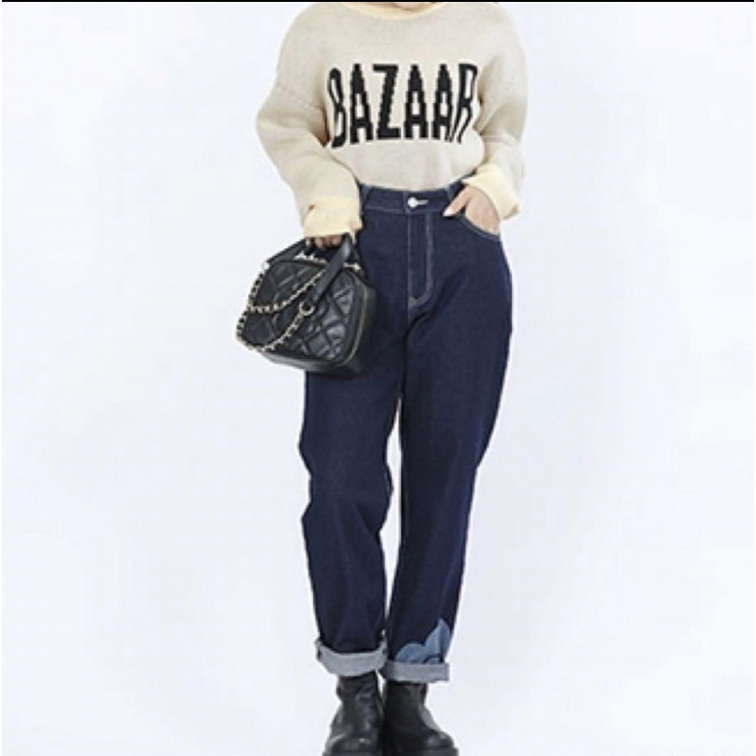 MARY QUANT(マリークワント)のマリークワント　BAZAAR 長袖ニット　プルオーバー　ホワイト レディースのトップス(ニット/セーター)の商品写真