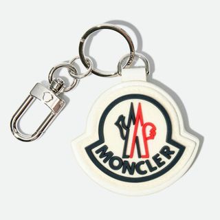 モンクレール(MONCLER)の送料無料 7 MONCLER モンクレール 6F70100 02SKB ホワイト キーリング キーホルダー(キーホルダー)