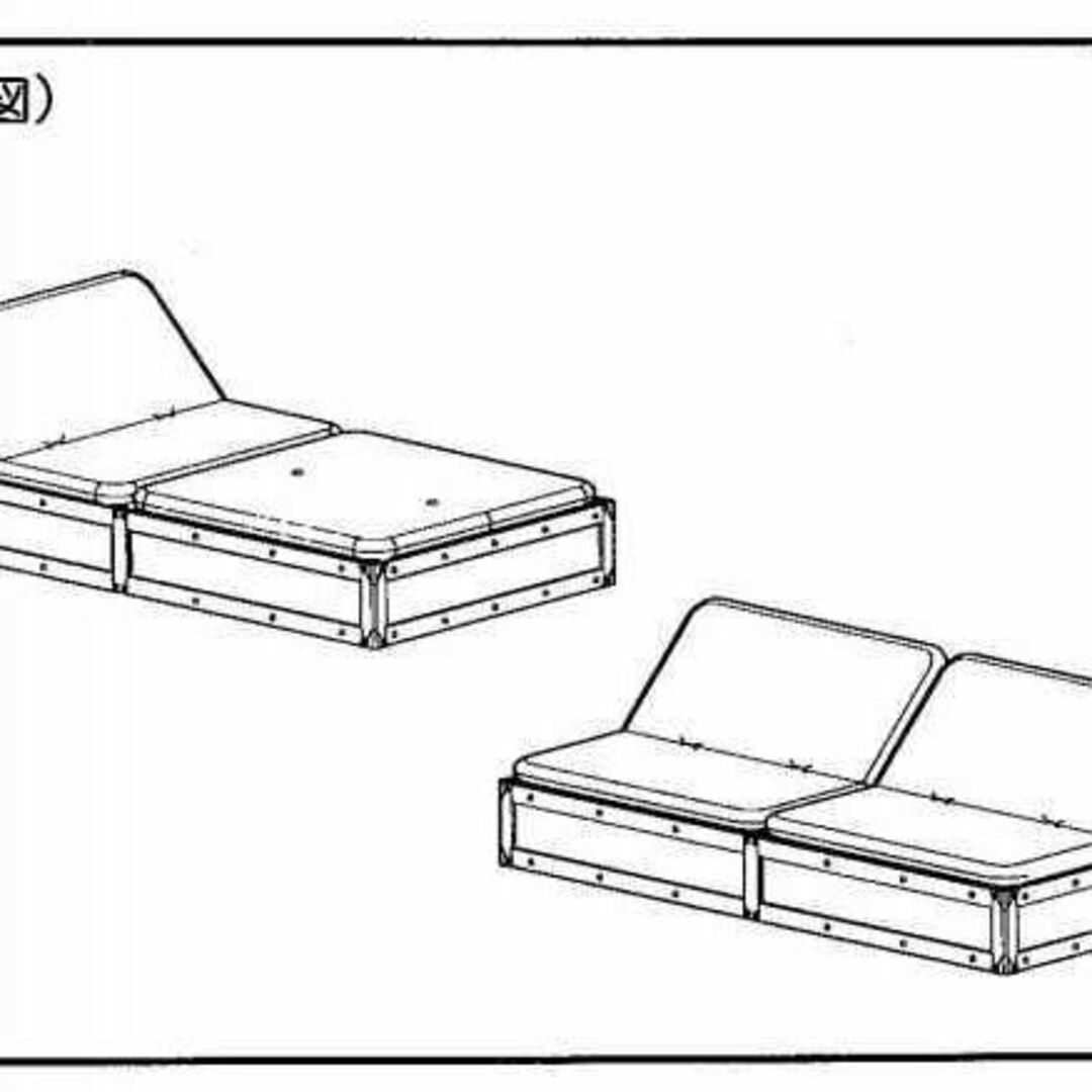 品アウトレット！リクライニング ソファベッド 収納ベッド シングル マット付き インテリア/住まい/日用品のソファ/ソファベッド(ソファベッド)の商品写真