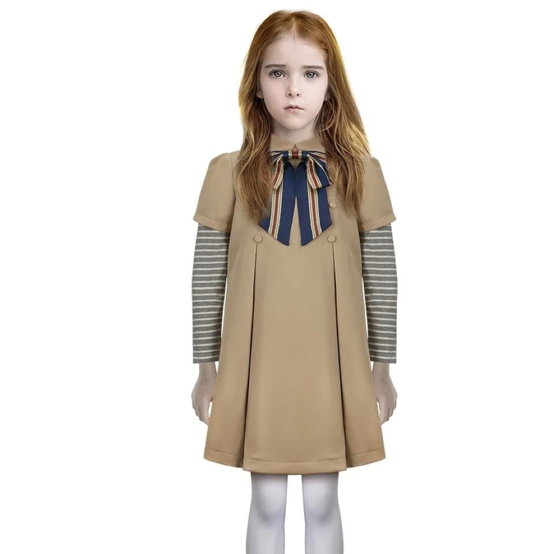 【新商品】 ワンピース アームカバー リボン タイツ 綺麗 女の子 子供 120 キッズ/ベビー/マタニティのキッズ服女の子用(90cm~)(ワンピース)の商品写真