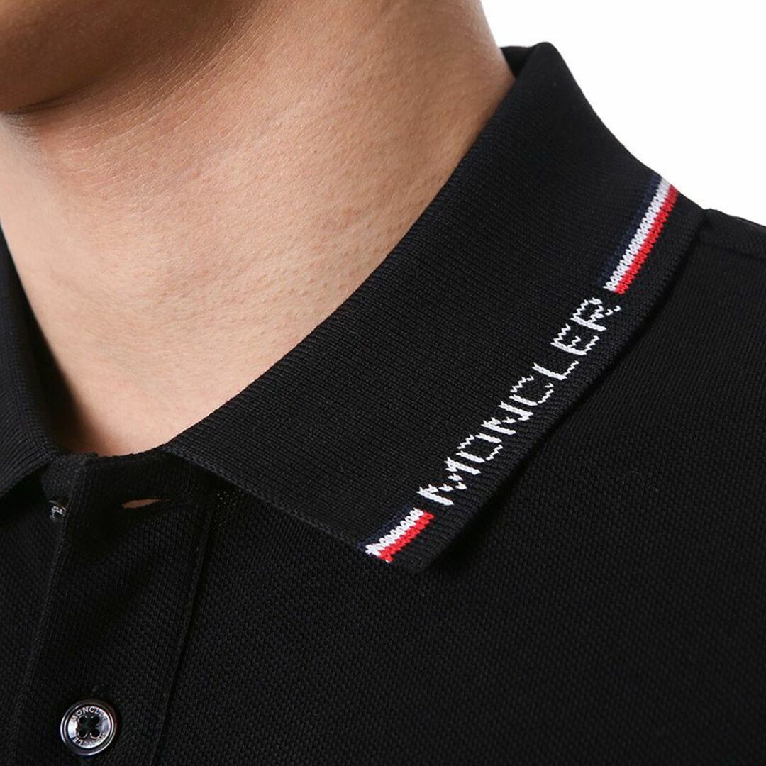 MONCLER(モンクレール)の送料無料 94 MONCLER モンクレール 8A00012 84556 ブラック ポロシャツ 半袖 size S メンズのトップス(ポロシャツ)の商品写真