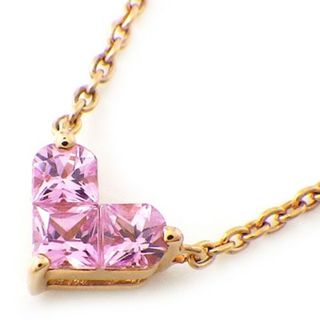 スタージュエリー(STAR JEWELRY)のスタージュエリー STAR JEWELRY ネックレス ミステリアス ハート ピンクサファイア 計0.25ct K18PG 【中古】(ネックレス)