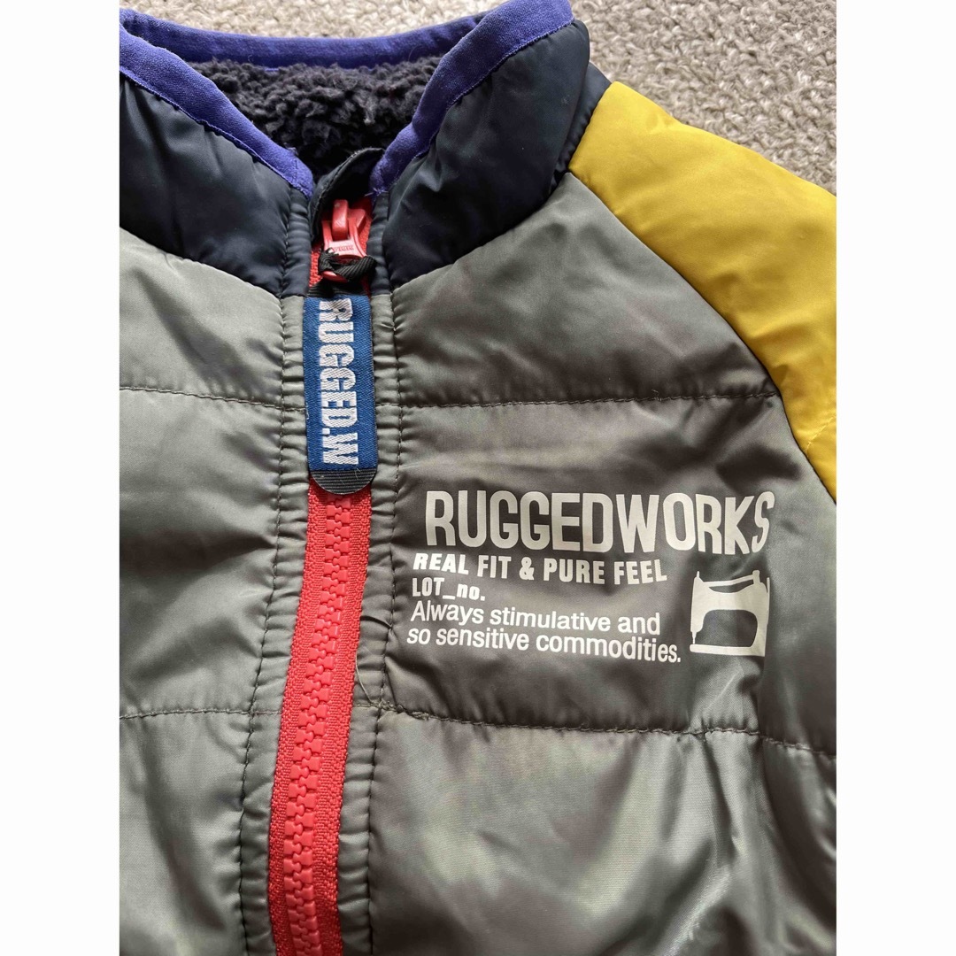 RUGGEDWORKS(ラゲッドワークス)のRUGGEDWORKS♡ラゲッドワークス　アウター　裏地モコモコ　80サイズ キッズ/ベビー/マタニティのベビー服(~85cm)(ジャケット/コート)の商品写真