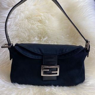 フェンディ(FENDI)のFENDI BAGUETTE バゲットCLOTH HANDBAG(ショルダーバッグ)