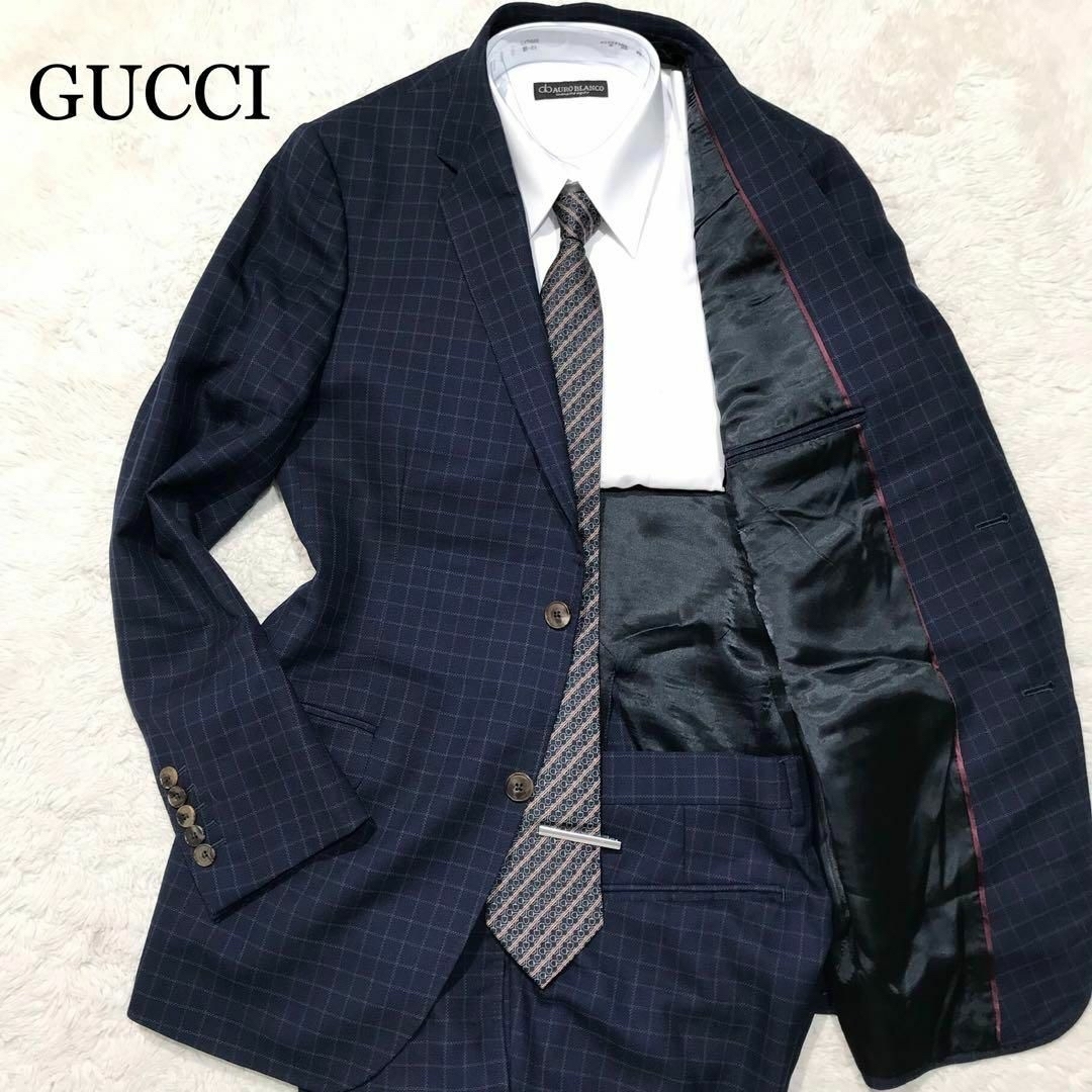 Gucci - 【現行☆極美品】GUCCI グッチ スーツ ブロックチェック
