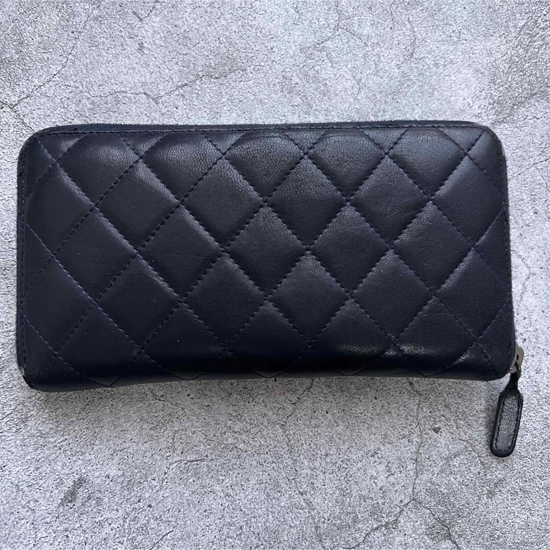 CHANEL マトラッセ　ラムスキン　長財布