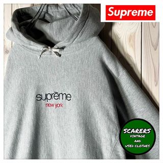 希少✨ Supreme 初期タグ　フーディー　USA製　ボックスロゴ　ブラック