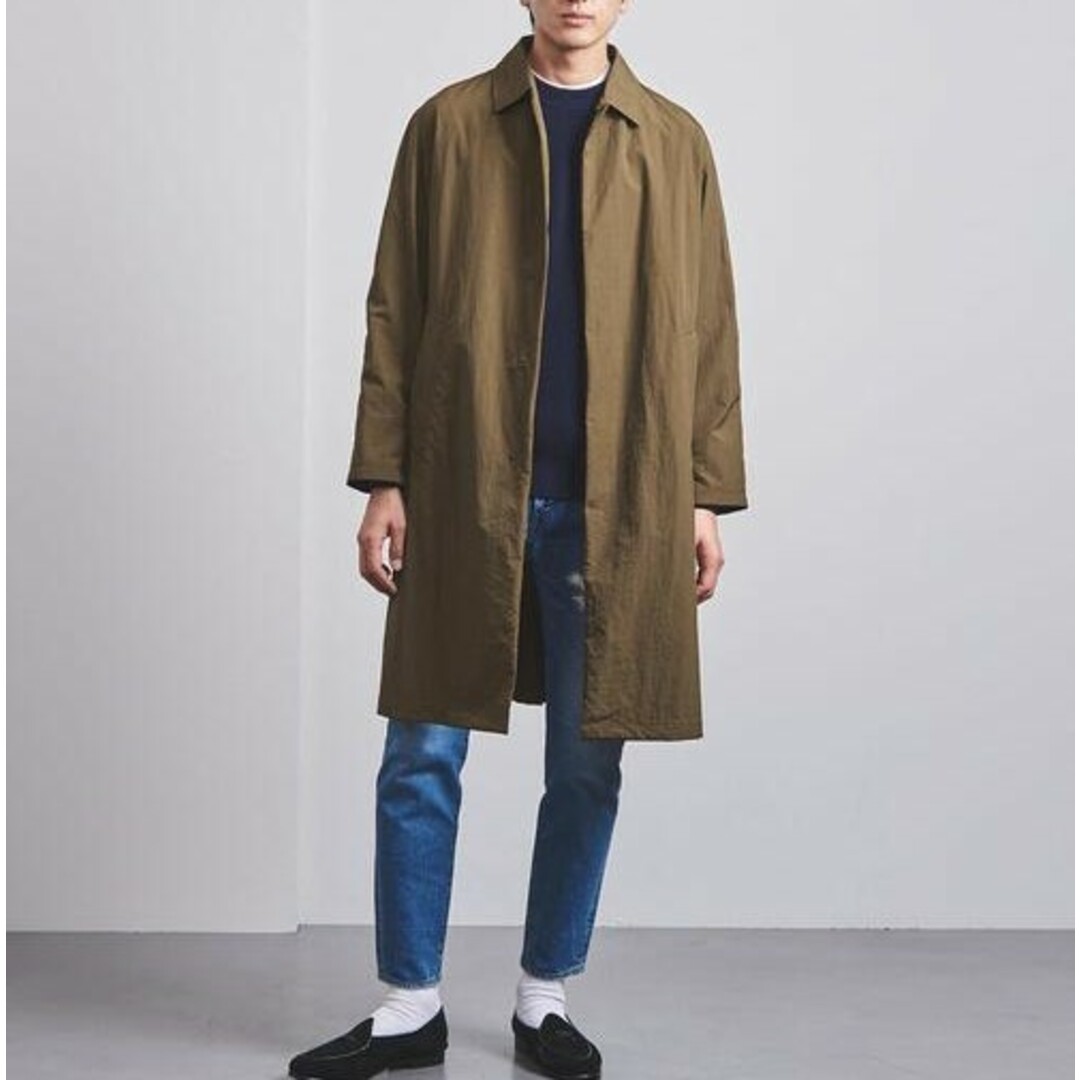 UNITED ARROWS(ユナイテッドアローズ)のUNITED ARROWS ユナイテッドアローズ オルメテックス ラグランスリーブ バルカラーコート 1125-139-7498 M Kelly OLMETEX クラッシャーナイロン ステンカラーコート アウター【中古】【UNITED ARROWS】 メンズのジャケット/アウター(ステンカラーコート)の商品写真