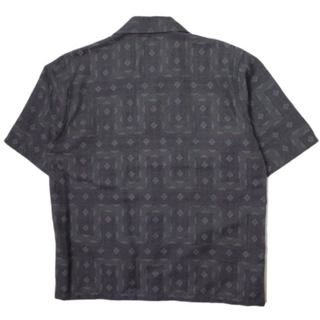 Needles(ニードルス)のNeedles ニードルス 23SS 日本製 Cabana Shirt -C/PE Ethnic Jq. エスニックジャガード カバナシャツ MR093 M グレー 半袖 オープンカラー 開襟 トップス【中古】【Needles】 メンズのトップス(シャツ)の商品写真