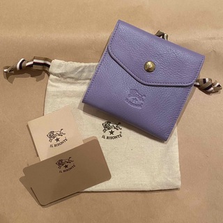 未使用品✨薄い紫色がとても綺麗✨　イルビゾンテ　がまぐち　折り財布