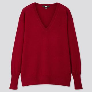 ユニクロ(UNIQLO)のユニクロ　メリノVセーター S(ニット/セーター)