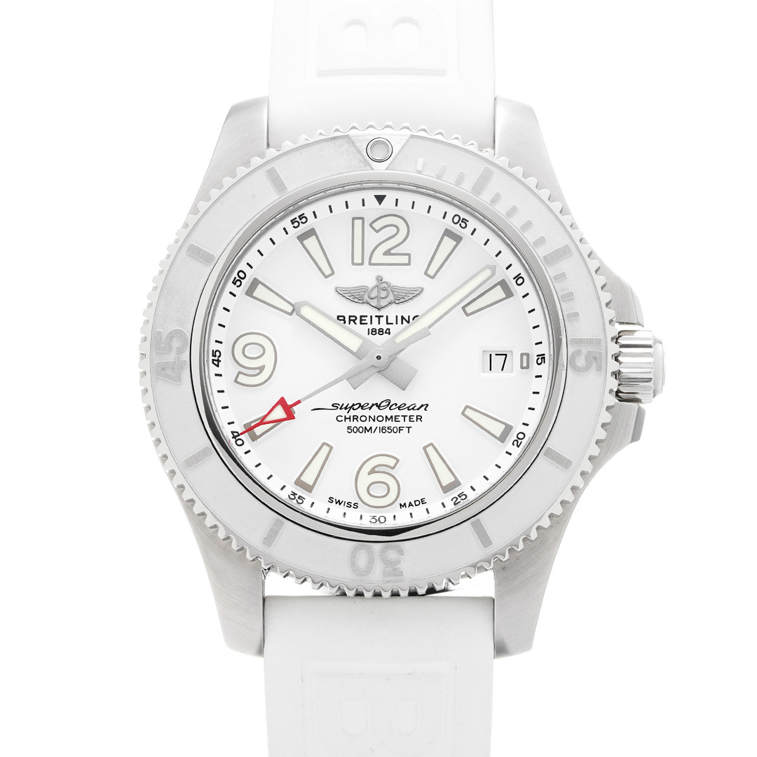 BREITLING(ブライトリング)の中古 ブライトリング BREITLING A17366D21A1S1 ホワイト メンズ 腕時計 メンズの時計(腕時計(アナログ))の商品写真