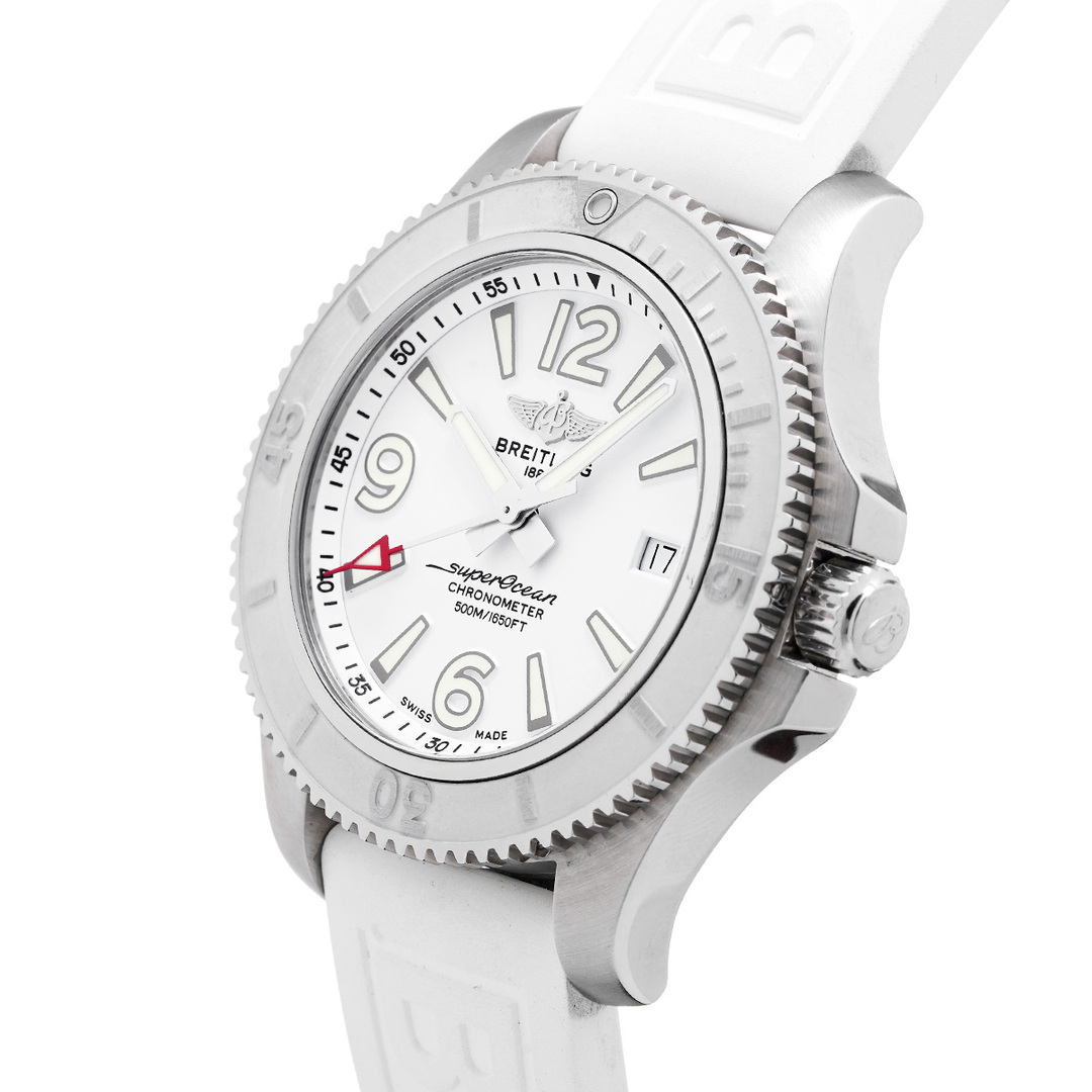 BREITLING(ブライトリング)の中古 ブライトリング BREITLING A17366D21A1S1 ホワイト メンズ 腕時計 メンズの時計(腕時計(アナログ))の商品写真