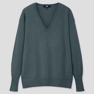 ユニクロ(UNIQLO)のユニクロ　メリノVセーターXS(ニット/セーター)