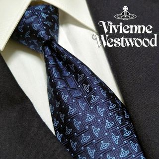 未使用品 VIVIENNE WESTWOOD 千鳥柄 チェック 総柄 ネクタイ-