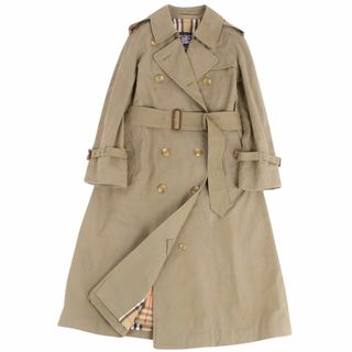 バーバリー(BURBERRY)のVintage バーバリー Burberrys コート トレンチコート 裏チェック 英国製 アウター レディース 8(M相当) カーキベージュ(トレンチコート)