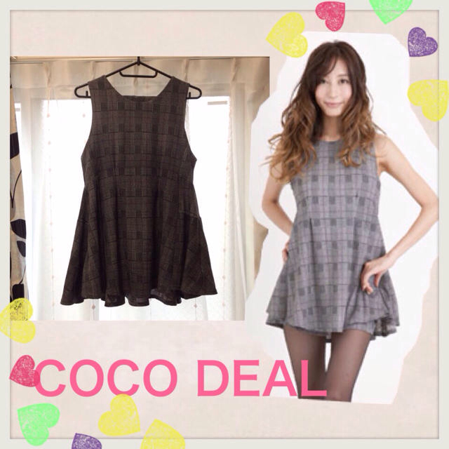 COCO DEAL(ココディール)のCOCODEAL♡グレンチェックセット レディースのワンピース(ミニワンピース)の商品写真