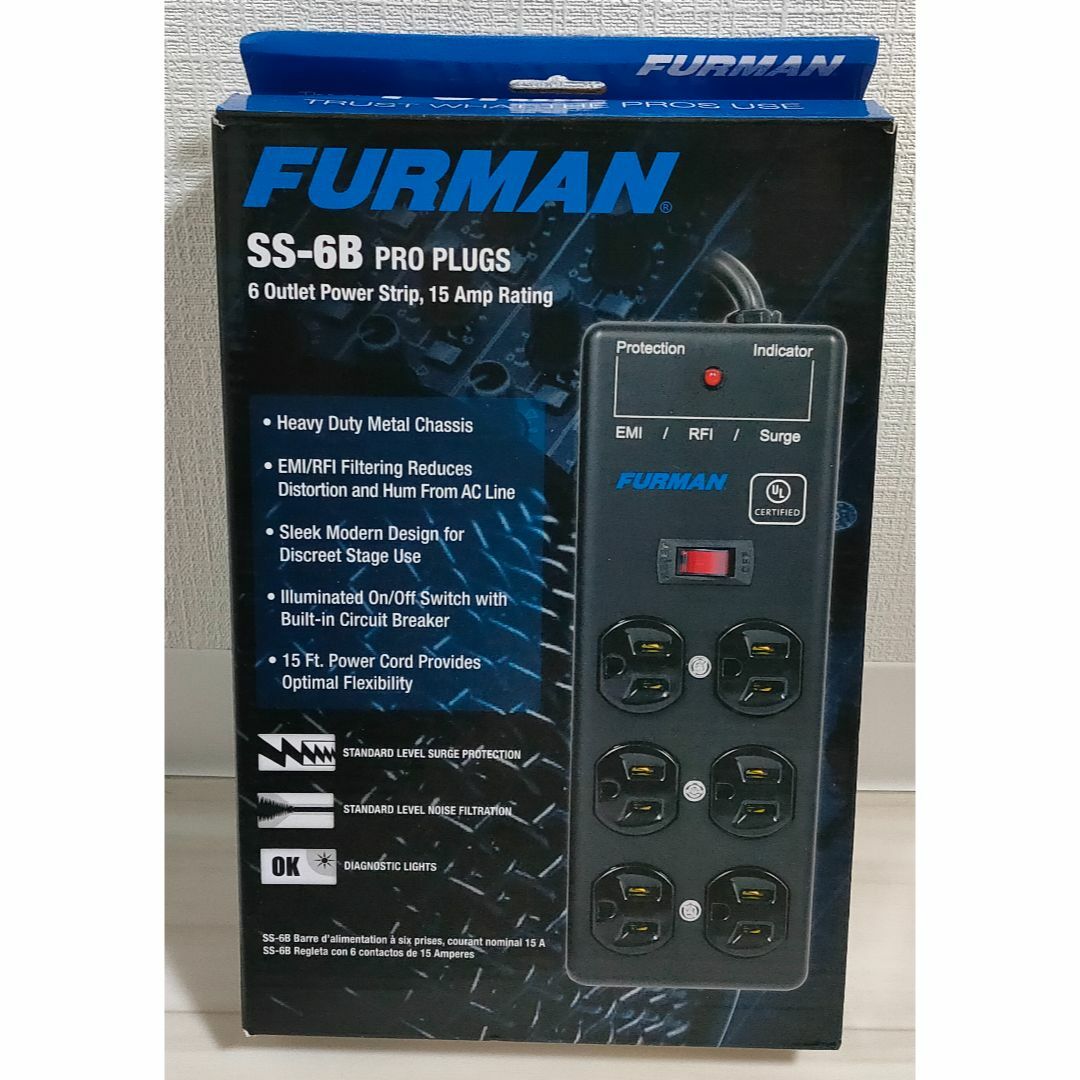 FURMAN ファーマン パワー・ディストリビューター ブラック SS-6B 楽器の楽器 その他(その他)の商品写真