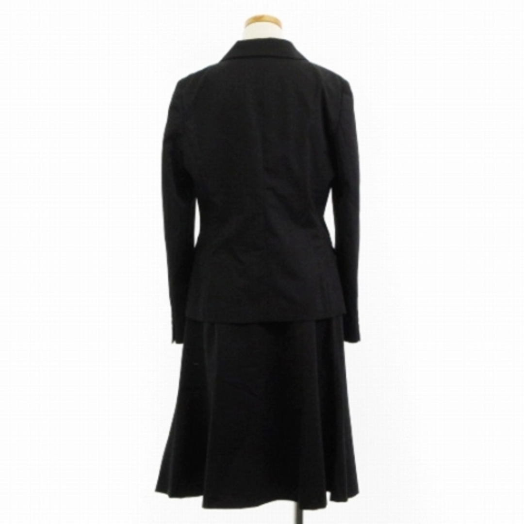 パーフェクトスーツファクトリー セットアップ スーツ スカート 黒 11445cmジャケット袖丈