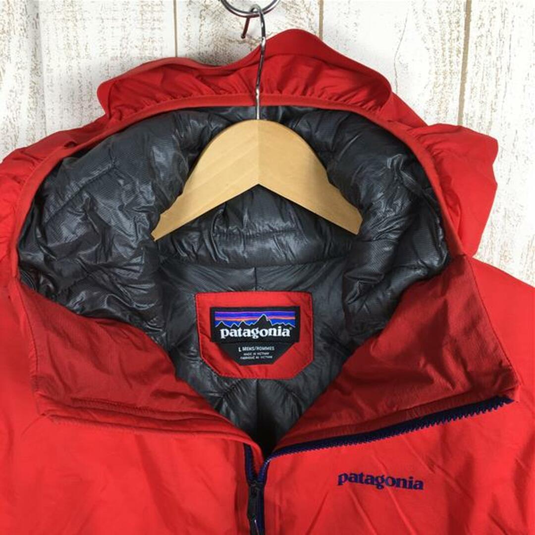 patagonia(パタゴニア)のMENs L  パタゴニア マイクロパフ ストーム ジャケット Micro Puff Storm Jacket プルマフィル インサレーション H2No防水 フーディ ビレイパーカ 生産終了モデル 入手困難 PATAGONIA 84130 FRE Fire レッド系 メンズのメンズ その他(その他)の商品写真